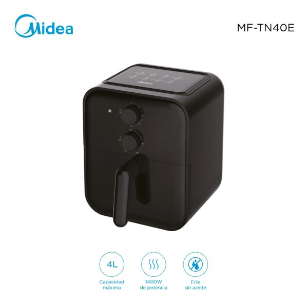 Freidora Sin Aceite Midea 4l Mf-tn40e Color Negro - Imagen 3