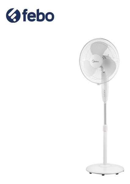 Ventilador De Pie 1.30 Alto Midea Fs40-11d Blanco 50w Febo C - Imagen 4