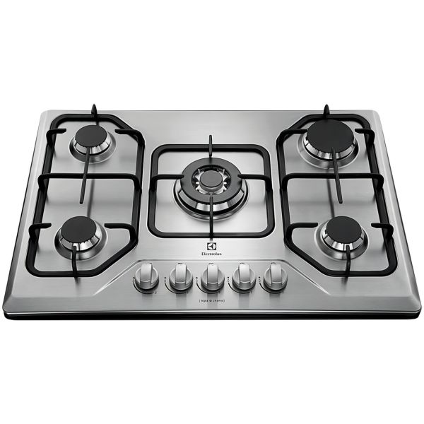 Anafe Con Alimentación A Gas - Electrolux Gt75x Color Inox -