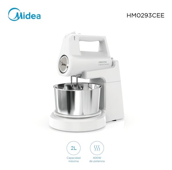 Batidora De Mano Midea Hm0293a Color Blanco - Imagen 2