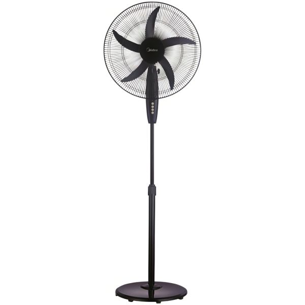 Ventilador De Pie Midea Fs50-3d Con 5 Aspas Color Negro Estr
