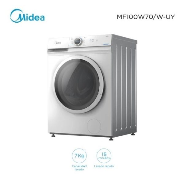Lavarropa Midea Carga Frontal 7kg 1200rpm Display Led Color - Imagen 4