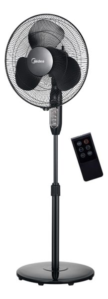 Ventilador Pie 1.30 Alto 3 Velocidades 40cm Midea Negro Diám - Imagen 3