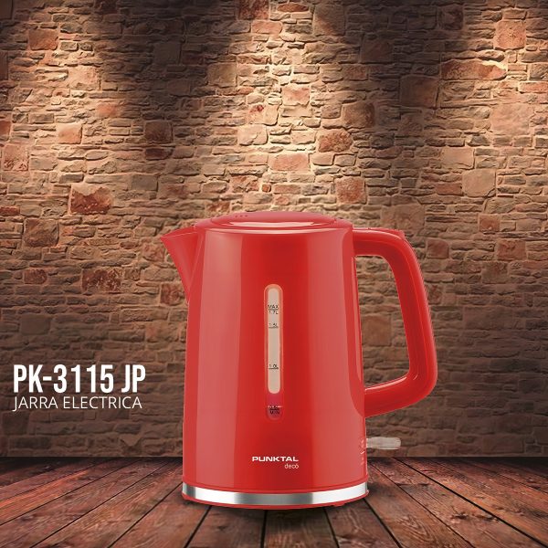 Jarra Eléctrica Punktal Pk-3115 Jp Roja 220v - 240v 1.7l Col - Imagen 3