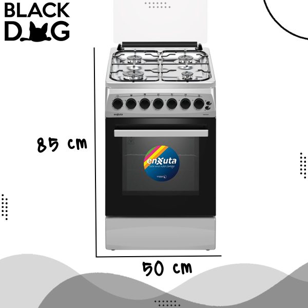 Cocina Enxuta Cenx5544i 4 Hornallas Puerta Con Visor Color I - Imagen 4