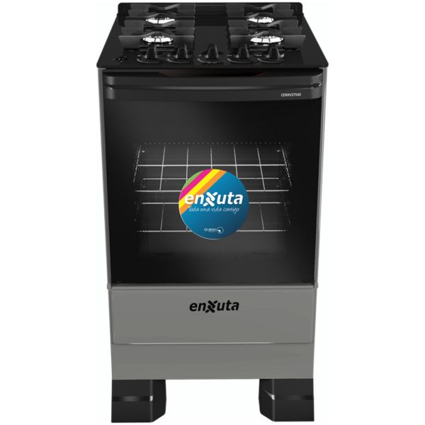 Cocina Multigas Enxuta Cenxv27542t 4 Hornallas Con Grill