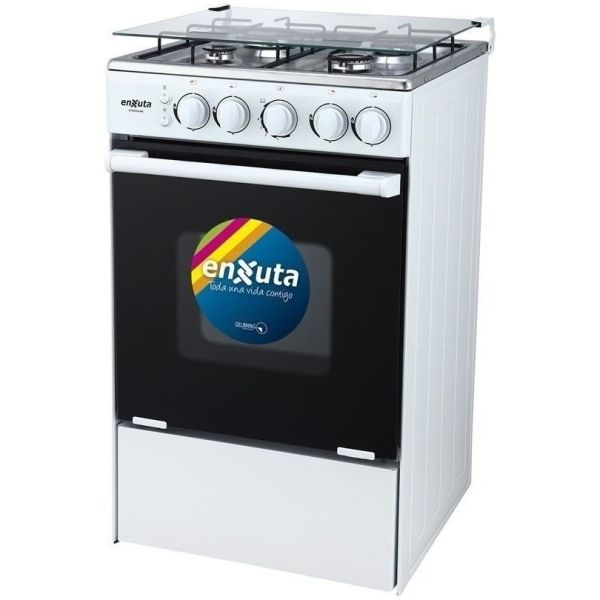 Cocina Enxuta Cenx9504 Gas Envasado 4 Hornallas Color Blanco