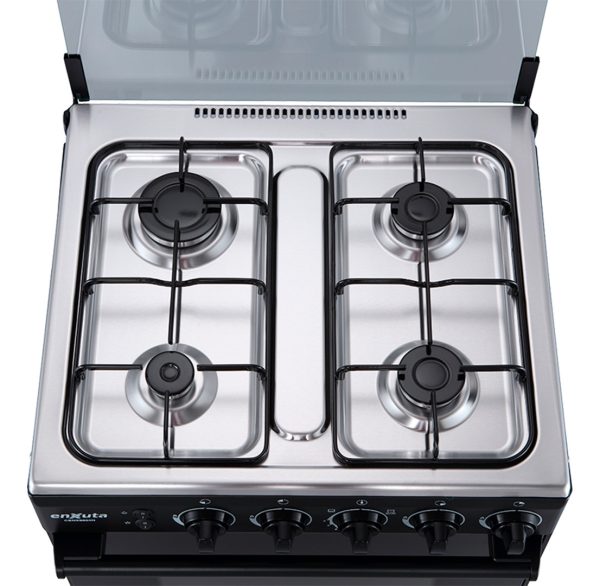Cocina A Gas 4 Hornallas Enxuta Cenx9604n Grill Mesada Inox - Imagen 6