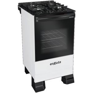 Cocina Supergas 4 Hornallas Blanca, Mesada De Vidrio, Hierro