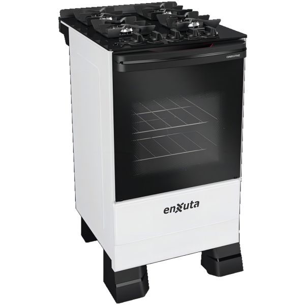 Cocina Supergas 4 Hornallas Blanca, Mesada De Vidrio, Hierro