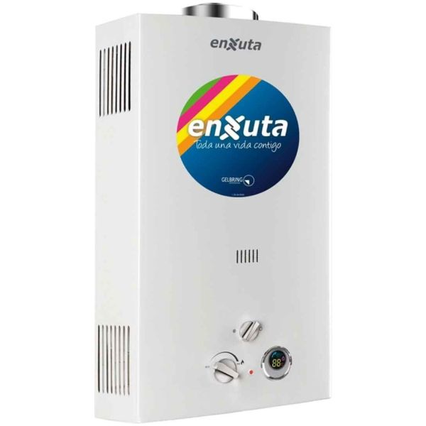 Calentador A Gas Instantaneo Enxuta Tenx16g 16 Lts Color Bla
