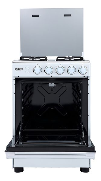 Cocina A Gas 4 Hornallas Enxuta Cenx9604w Grill Mesada Inox - Imagen 2