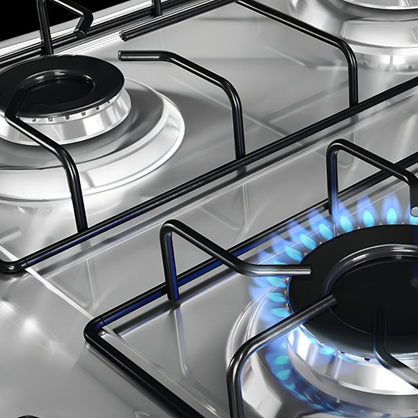 Cocina Supergas 4 Hornallas Titanio Con Termocupla Y Grill - Imagen 4