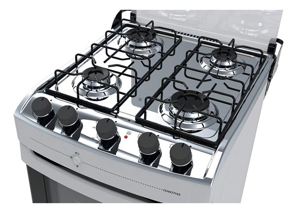 Cocina A Gas Enxuta Cenx27542w Con Grill Electrico Color Bla - Imagen 2