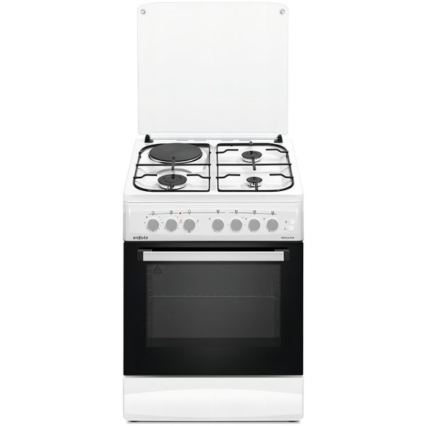 Cocina Combinada 3+1 Enxuta Cenx5646w Blanca Fama Color Blan
