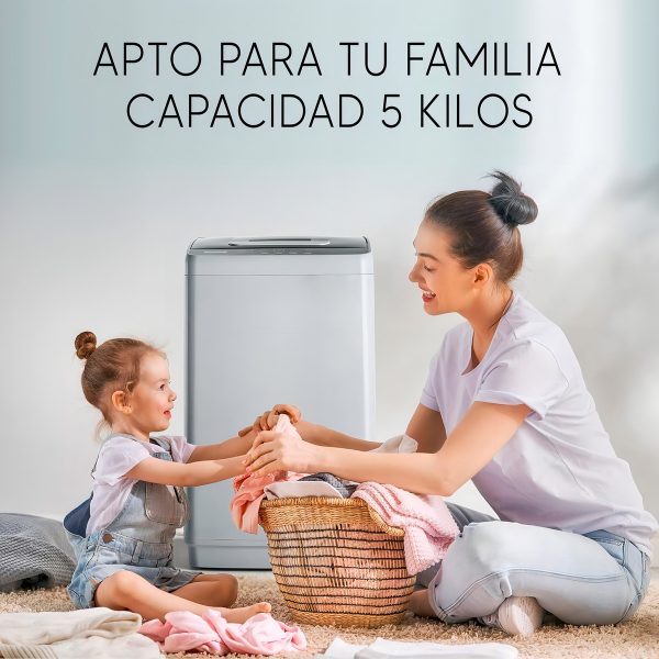 Lavarropas Enxuta 5kg Carga Superior Bomba Incluída En Color - Imagen 4