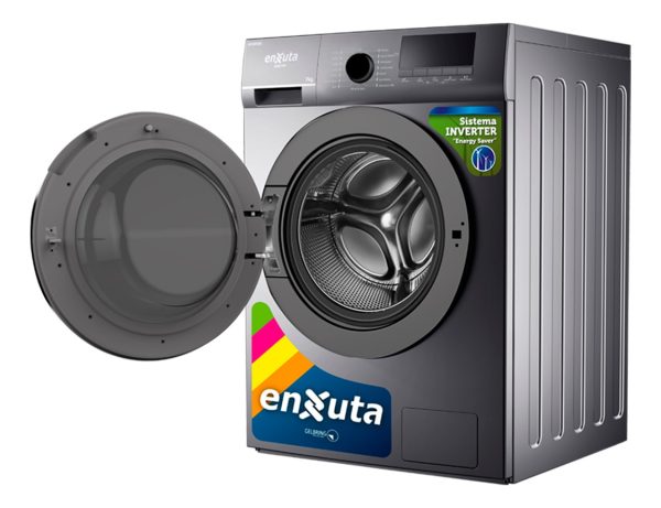 Enxuta Lenx770t Lavarropas Carga Frontal Inverter 7 Kg Color - Imagen 3