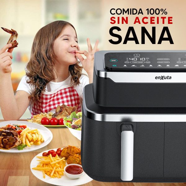 Freidora De Aire Enxuta Sdaenxfsa2222 Negra 9l 1300w 220v - Imagen 5