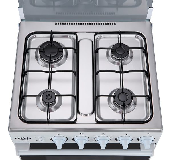 Cocina A Gas 4 Hornallas Enxuta Cenx9604w Grill Mesada Inox - Imagen 4