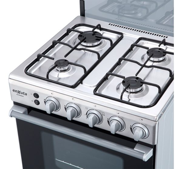 Cocina A Gas 4 Hornallas Enxuta Cenx9604i Inox Grill Superio - Imagen 5
