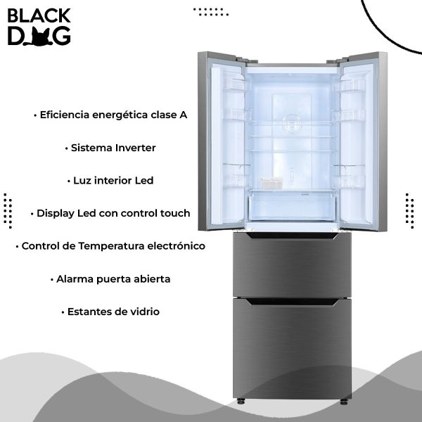 Heladera Inverter Auto Defrost Enxuta Renxfd22300i Bde Color - Imagen 2