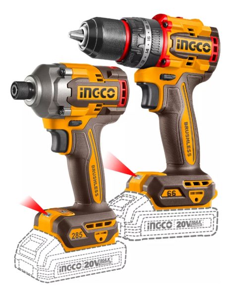 Impacto + Taladro Atornillador Percutor 66nm Ckli20277 Ingco - Imagen 2
