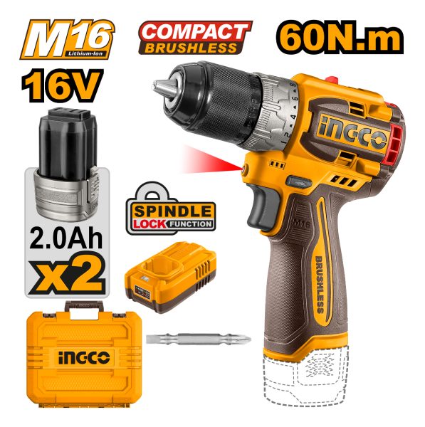 Atornillador Compact A Bateria 16v M16 Con 2 Bat Carg Valija - Imagen 2