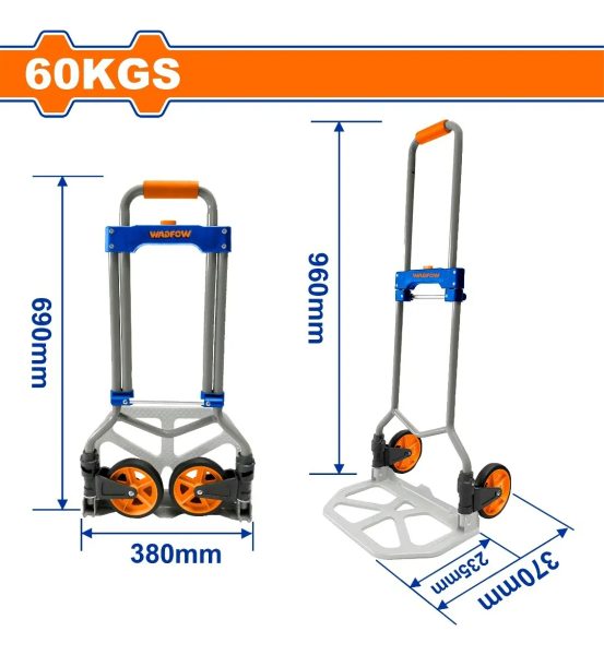 Carro Carga Plegable 60kg 960mm Wadfow Wwb9a06 - Imagen 2