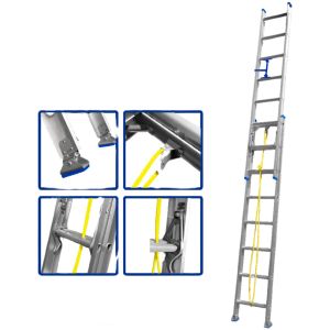 Escalera Extensible 2 X 8 Esc 2 Aluminio Wld8h16 Wadfow Colo