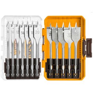Set De 12 Brocas Planas Para Madera Ingco Akdl1206