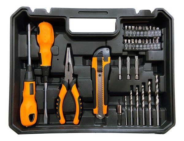 Taladro Atornillador Bateria 12v Lusqtoff + Kit Heramientas - Imagen 2