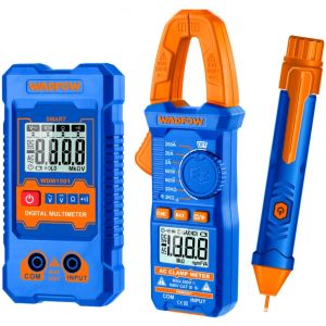 Set Tester Multimetro + Pinza Amp + Detector Volt Wadfow