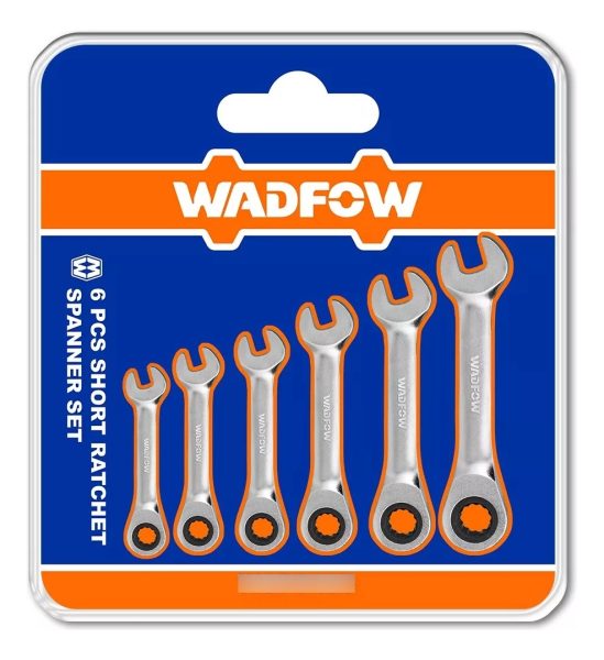 Set 6 Llaves Combinadas Cortas Con Crique Wadfow Wsp6406 Col - Imagen 2