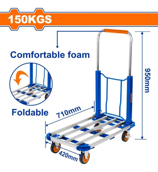 Carro Plegable 150kg Hierro Y Aluminio Wadfow Wwb9a15 - Imagen 2