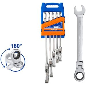 Set X 5 Llave Combinada Crique Cabeza Movil Wsp5205 Wadfow