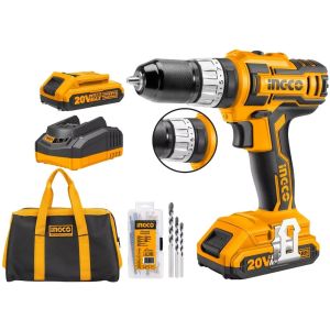 Taladro Atornillador 20v C/bolso +2bat Ingco Cidli2002 * *