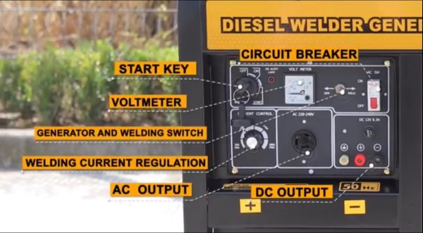 Generador Diesel 4,6kw 180 Cargador 12v Ingco - Imagen 4