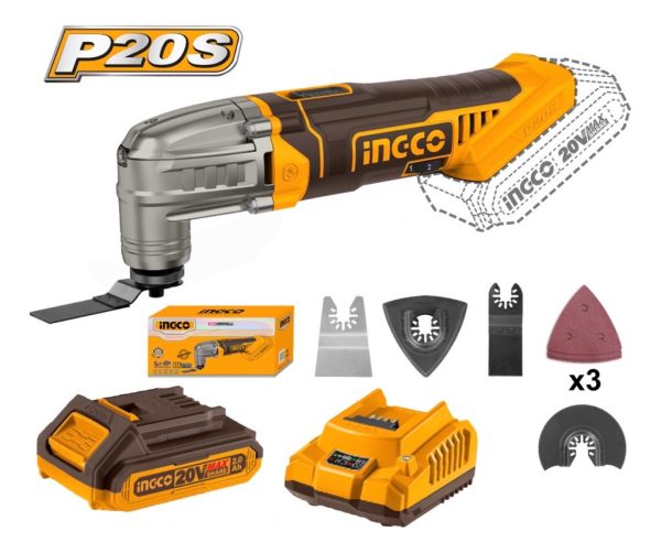 Multifuncion 20v + Bat + Carg Multi Tool Ingco Cmli2022 - Imagen 2