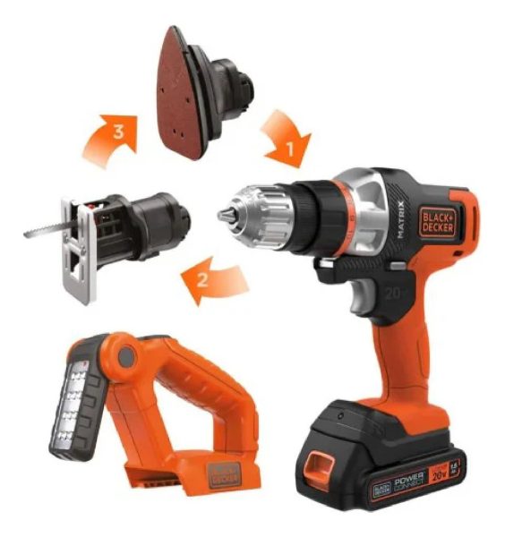 Taladro Black+decker Mtx20k4-ar Matrix Inalámbrico 4 Cabezal - Imagen 5
