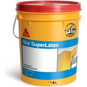 Pintura Lavable Antihongo Superlátex Sika X 4 Lt Blanco