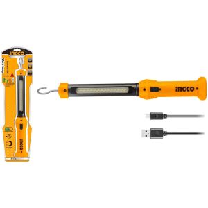 Linterna Lampara Magnética Recargable Ingco Hwli35261