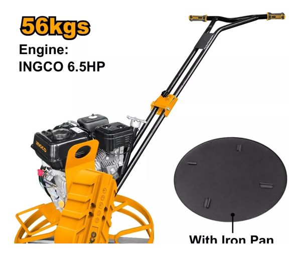 Alisador Concreto Helicoptero 6.5hp 56kg Ingco Gpt241-2 - Imagen 2