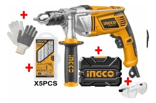 Taladro Percutor Indust 1100w +5 Mechas Ingco Id11008-1 * * - Imagen 2