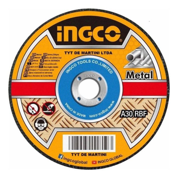 Lata X 50 Discos 4 1/2 X 1.2mm Corte Ingco Mcd1211550 * * - Imagen 4