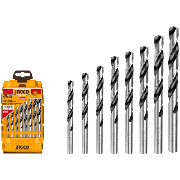 Set 8 Mechas Para Metal Hss 3mm A 10mm Ingco Akdb1088