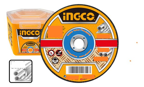 Lata X 50 Discos 4 1/2 X 1.2mm Corte Ingco Mcd1211550 * * - Imagen 2