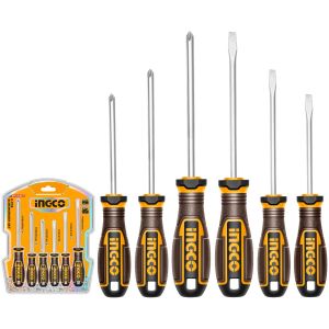 6 Destornilladores Phillips Ypaleta Imantado Ingco Hksds0628