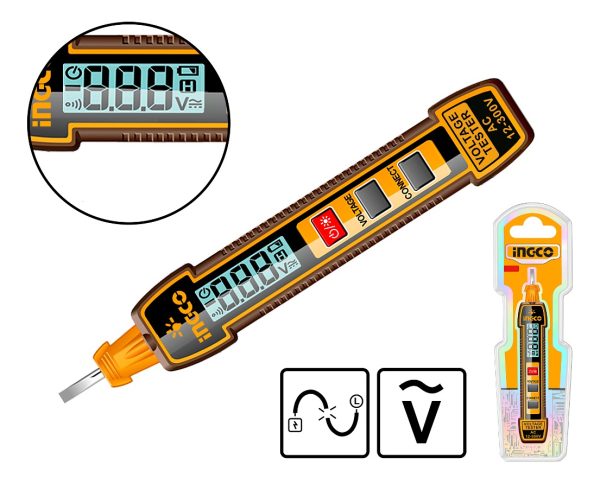 Busca Polo Ac 12-300v Display Digital Sonido Ingco Hsdt33001 - Imagen 2