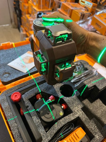 Nivel Laser 360 3d Verde + Bateria 35mts Ingco Hll301201 *ub - Imagen 3
