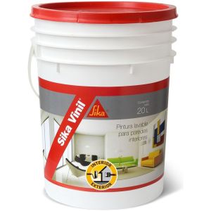 Pintura Latex Interior Super Lavable 20lt Sika Vinil Blanca